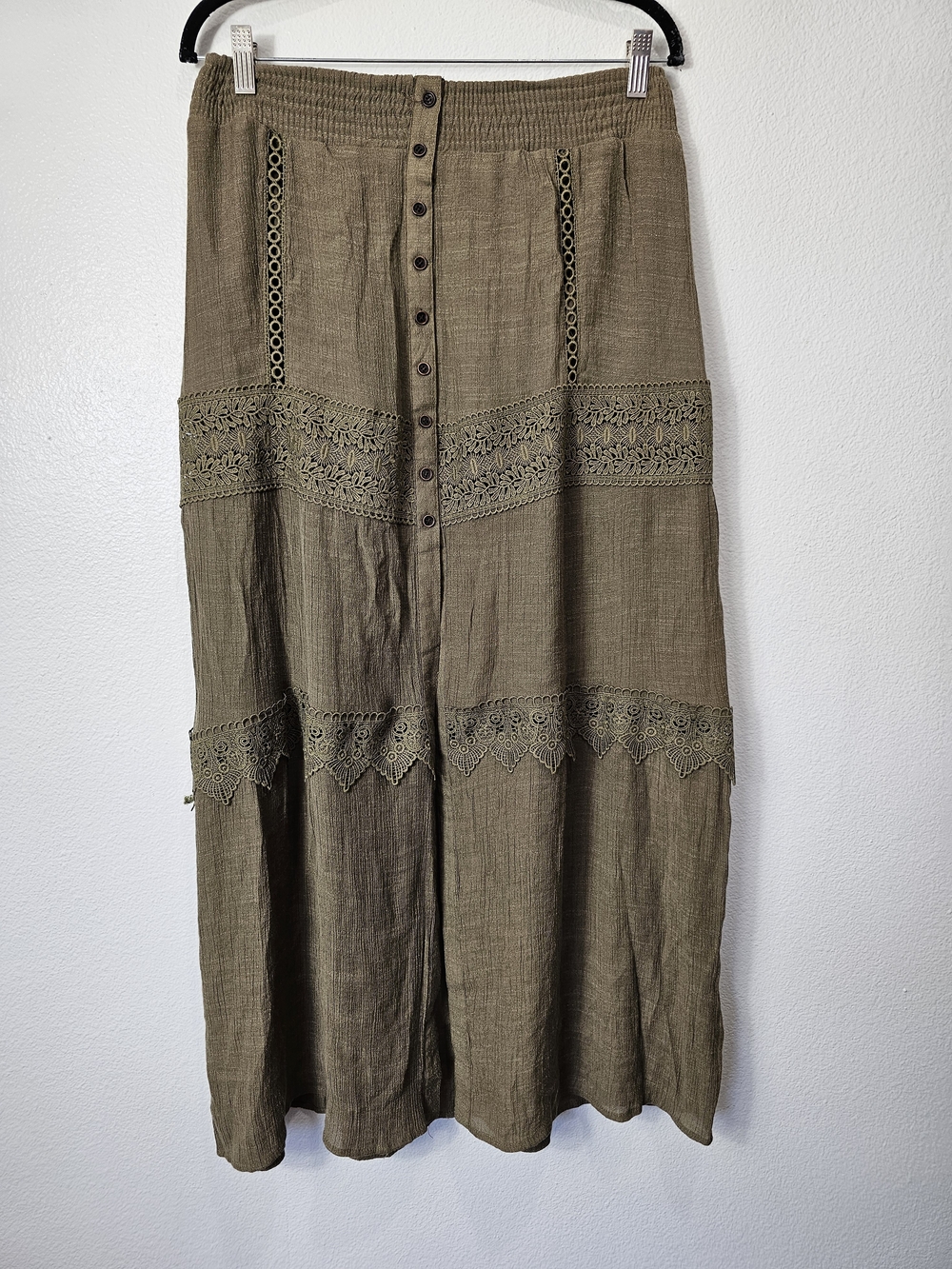 Olive Green Maxi Skirt